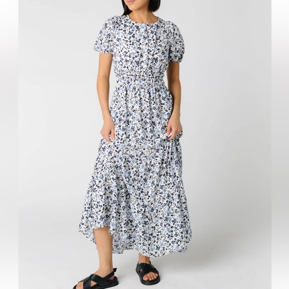 04 Beautiful Boho Floral Print Tiered Maxi Dress - Picture 5 of 6